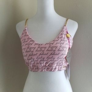 NWT Baby Phat Bralette Crop Top Size Medium
